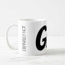 Zoom Meeting Tea Mug "Certainement pas GIN!"