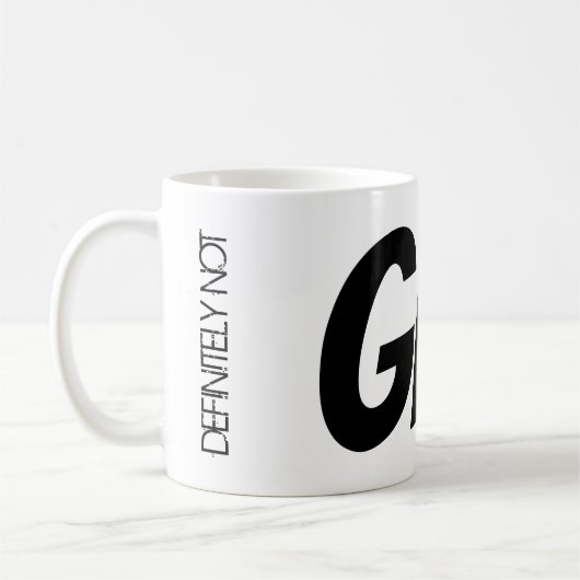 Zoom Meeting Tea Mug "Certainement pas GIN!" (Gauche)