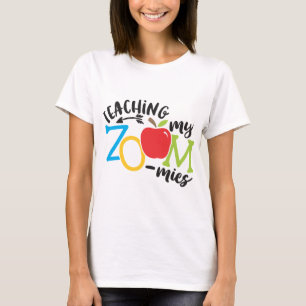 Zoom Onderwijs mijn dierentuinleraar Homeschool T-shirt