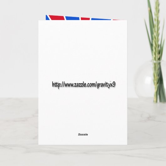 ZOOM! Rood wit en blauw Kaart (Achterkant)