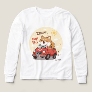 Zoom Zoom Fox Kids T-Shirt – Cute Dieren Auto Desi