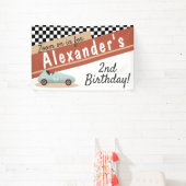 Zoom Zoom Retro Car Theme Car Racing Fanatic Cute Spandoek (Insitu)