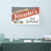 Zoom Zoom Retro Car Theme Car Racing Fanatic Cute Spandoek (Beurs)