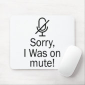 Zoomen/Teams Sorry dat ik op Dempen-videogesprek s Muismat (Met muis)