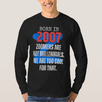 Zoomer Gen Z Geboren in 2007 Humor Sarcasme Mannen T-shirt