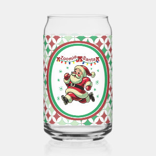 Zoomie Kerstman Kerstmis Blikvorm Glas