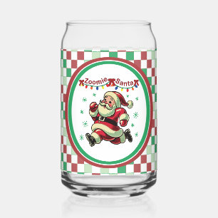 Zoomie Kerstman Kerstmis Blikvorm Glas