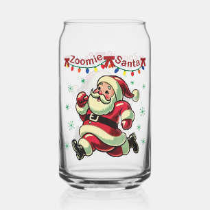 Zoomie Kerstman Kerstmis Blikvorm Glas