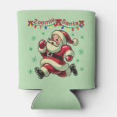 Zoomie Santa Christmas Blikjeskoeler (Achterkant)