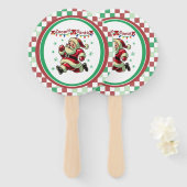 Zoomie Santa Christmas Handwaaier (Voorkant en achterkant)