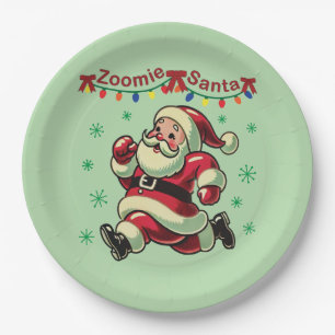 Zoomie Santa Christmas Papieren Bordje