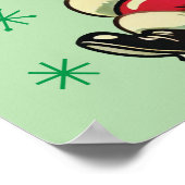 Zoomie Santa Christmas Poster (Hoek)