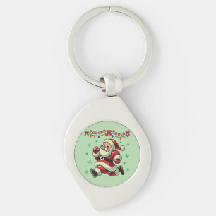 Zoomie Santa Christmas Sleutelhanger