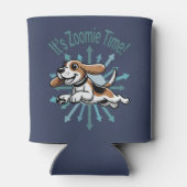 Zoomie Time Beagle Blikjeskoeler (Achterkant)