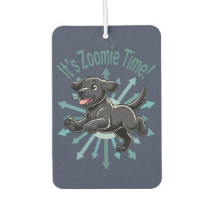 Zoomie Time Black Lab Luchtverfrisser