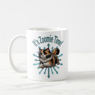 Zoomie Time Calico Cat Koffiemok
