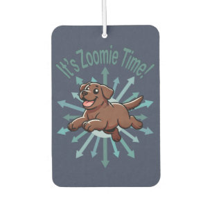 Zoomie Time Chocolate Lab Luchtverfrisser