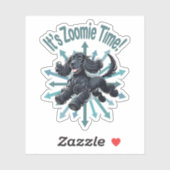 Zoomie Time Cocker Spaniel bijvoorbeeld Sticker (Vel)