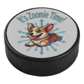 Zoomie Time Corgi Hockey Puck (3/4)