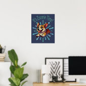 Zoomie Time Corgi Poster (Thuiskantoor)