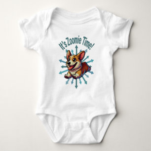 Zoomie Time Corgi Romper
