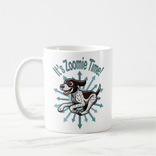 Zoomie Time Duitse kortharige pointer Koffiemok