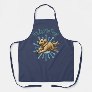 Zoomie Time Golden Retriever Schort