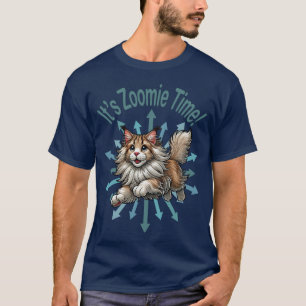 Zoomie Time Maine Coon Cat T-shirt
