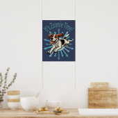 Zoomie Time Medium Beagle Mutt Poster (Keuken)