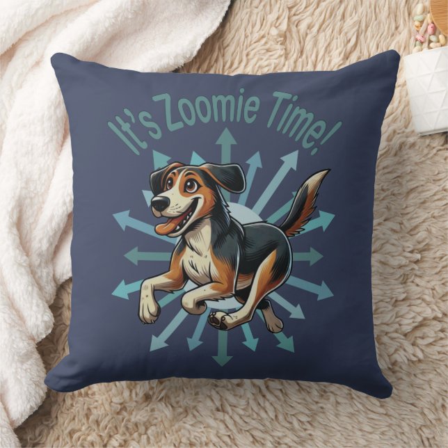 Zoomie Time Medium Mutt Kussen (Deken)