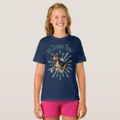 Zoomie Time Medium Mutt T-shirt (Voorkant volledig)