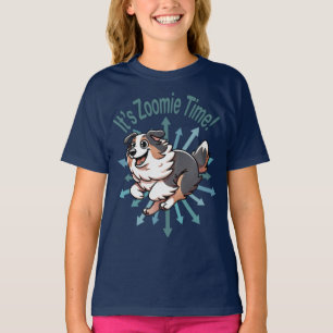 Zoomie Time voor Australian Shepherd T-shirt