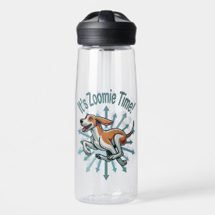 Zoomie Time voor de Amerikaanse Fox Hound Waterfles