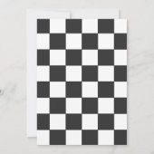 Zooming Race Car Anniversaire Invitation (Dos)