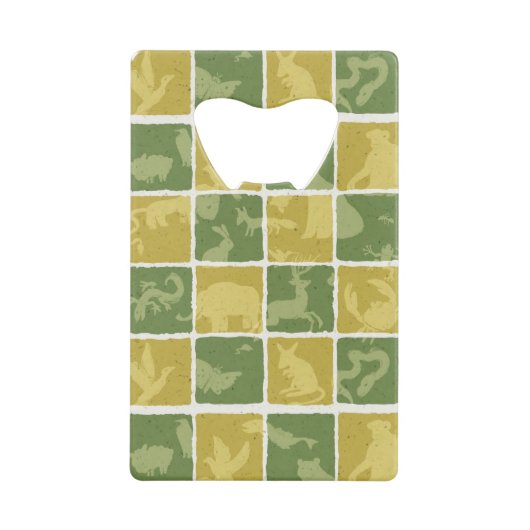 zoompatroon kredietkaart flessenopener (Voorkant)