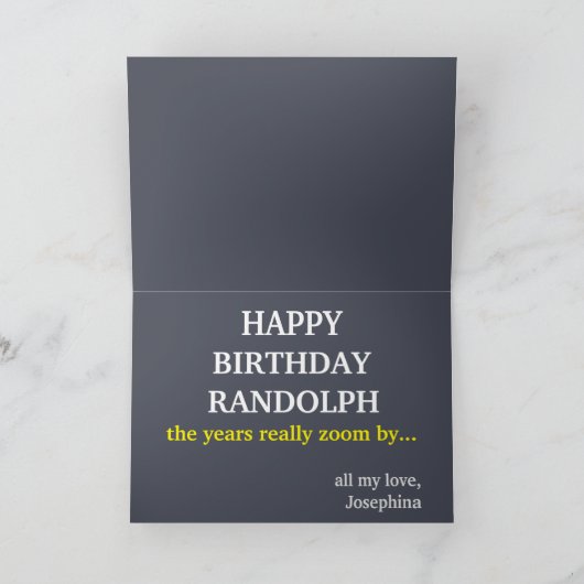 Zoomy 60e verjaardag grappige video-conferentie-op kaart (Binnen)