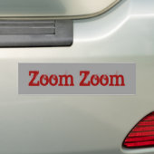 Zoomzoom Bumpersticker (Op auto)
