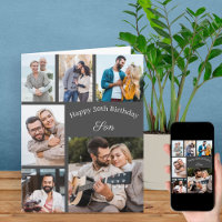 Zoon 6 Foto collage Elke leeftijd Happy Birthday