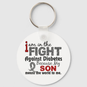Zoon betekent wereld voor mij Diabetes Sleutelhanger