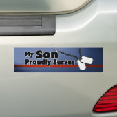 Zoon dient trots bumpersticker (Op auto)