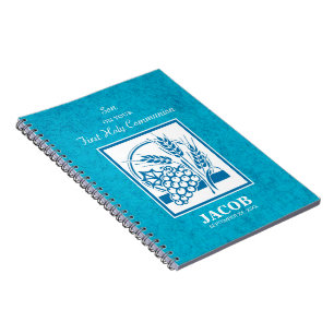 Zoon, Eerste Communie, Tarwe, Blauwe Druiven Notitieboek