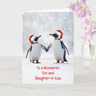 Zoon en dochter in de wet Schattigee pinguïns in d Kaart