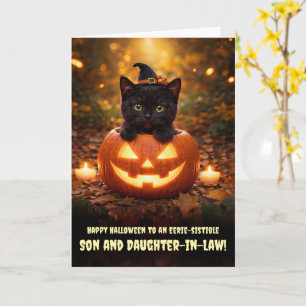 Zoon en Schoondochter Leuke Halloween Kaart