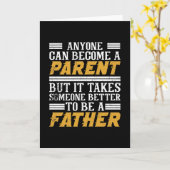 Zoon- en vader-gezegde-Vaderdag Kaart (Gele Bloem)