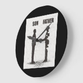 Zoon en vader grote klok (Hoek)