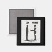 Zoon en vader magneet (Voorkant / Achterkant)