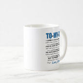 Zoon Gift van mam naar mijn Mok van Son Coffee voo (Voorkant rechts)