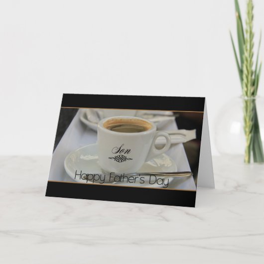 zoon Happy Vaderdag Kaart (Voorkant)