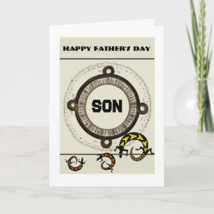 Zoon/Happy Vaderdag - Mayan/lizards Kaart