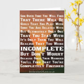 Zoon, hier is wat vaderlijke raad kaart (Gele Bloem)